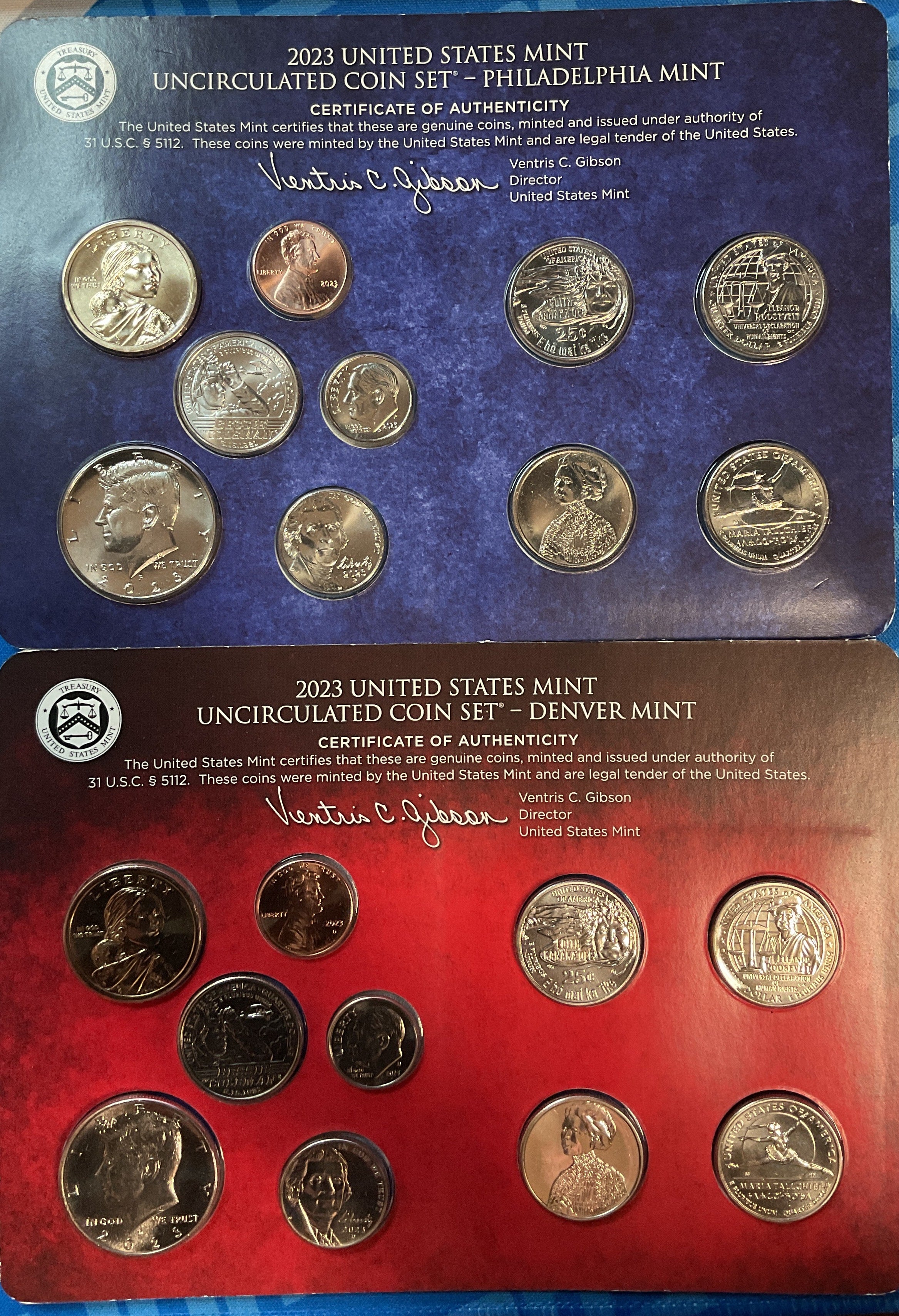 2023 United States Uncirculated 20-Coin Mint Set