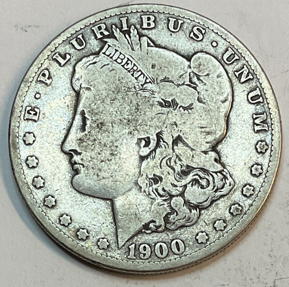 1900-S Morgan Silver Dollar, Good Circulated Coin, Store #DR0914