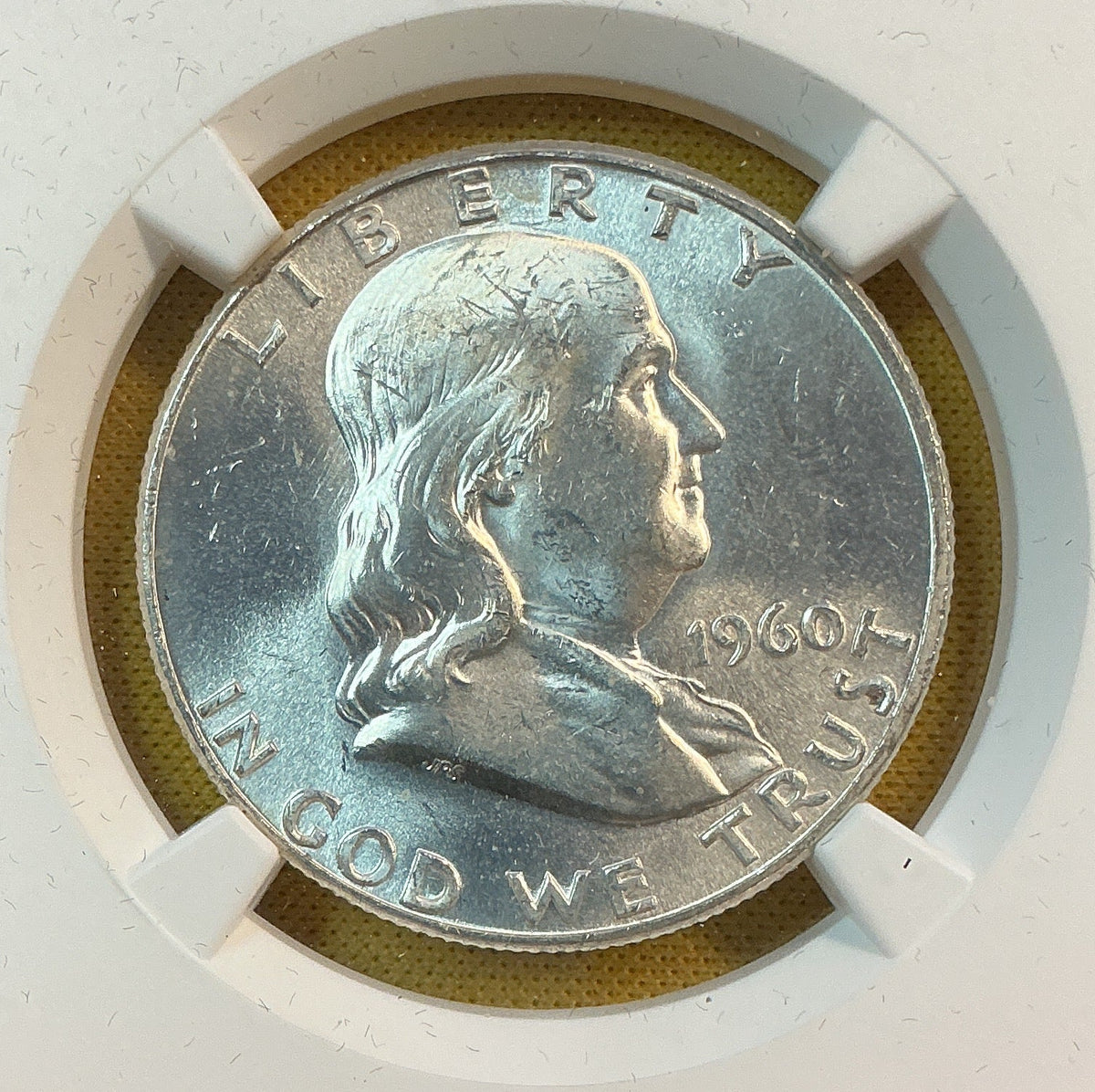1960 Franklin Half Dollar, NGC MS 63, Store #HR2115