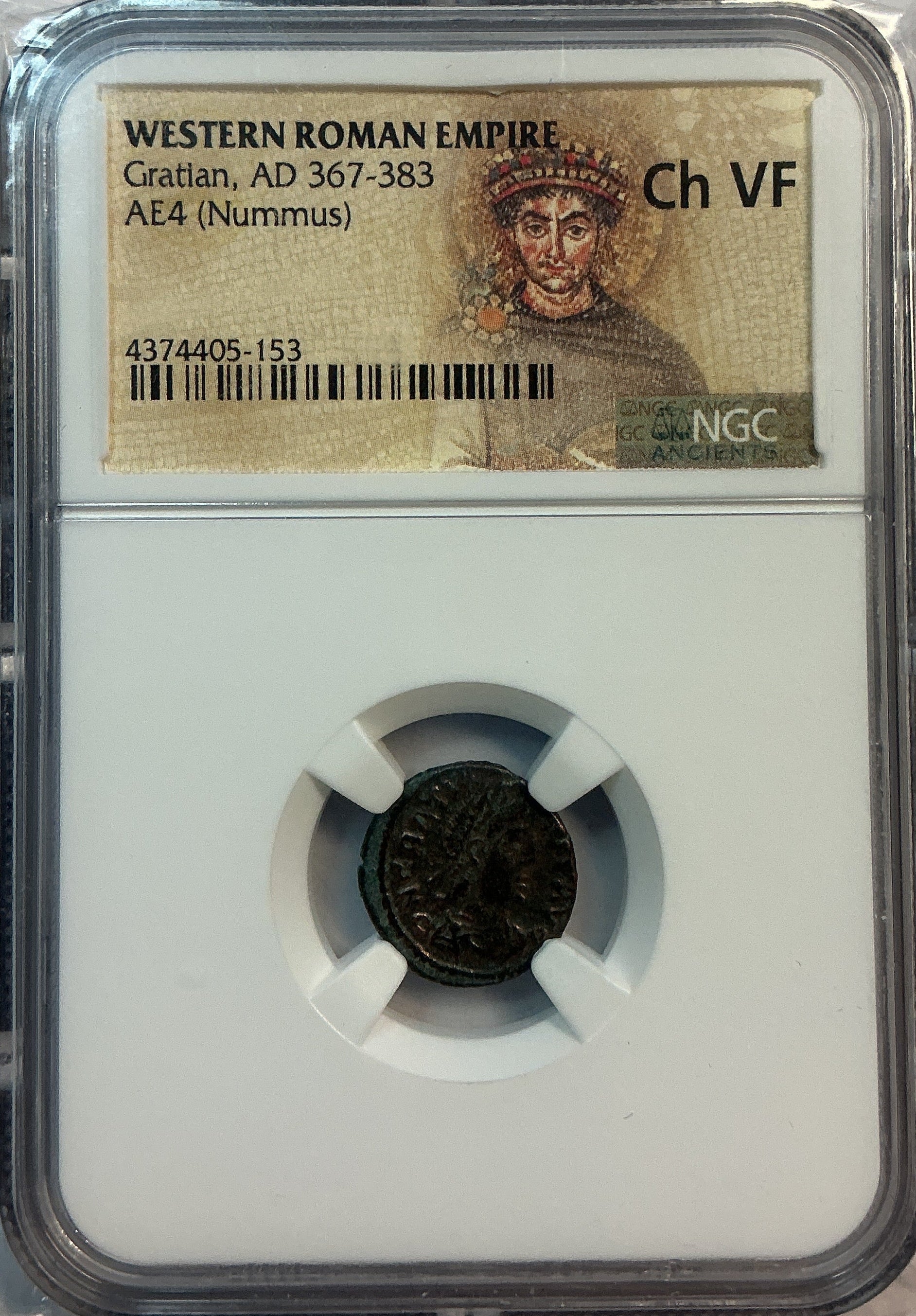 Ancient Coinage, WESTERN ROMAN EMPIRE, GRATIAN, AD 367-383, AE4, Store #AT0029