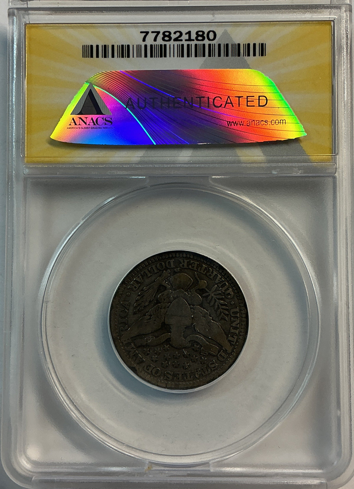 1908-D Barber Quarter, ANACS Good 6. Store #QR1486