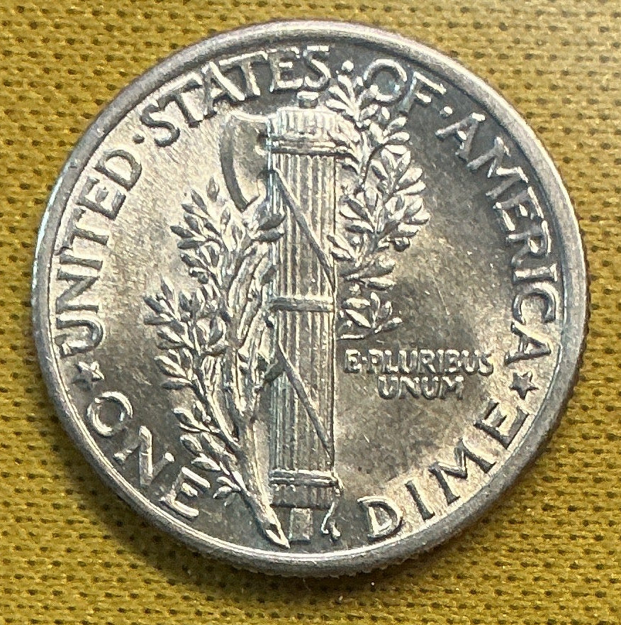 1936 Mercury Dime, GEM Brillant Uncirculated Coin, Store #DE0640
