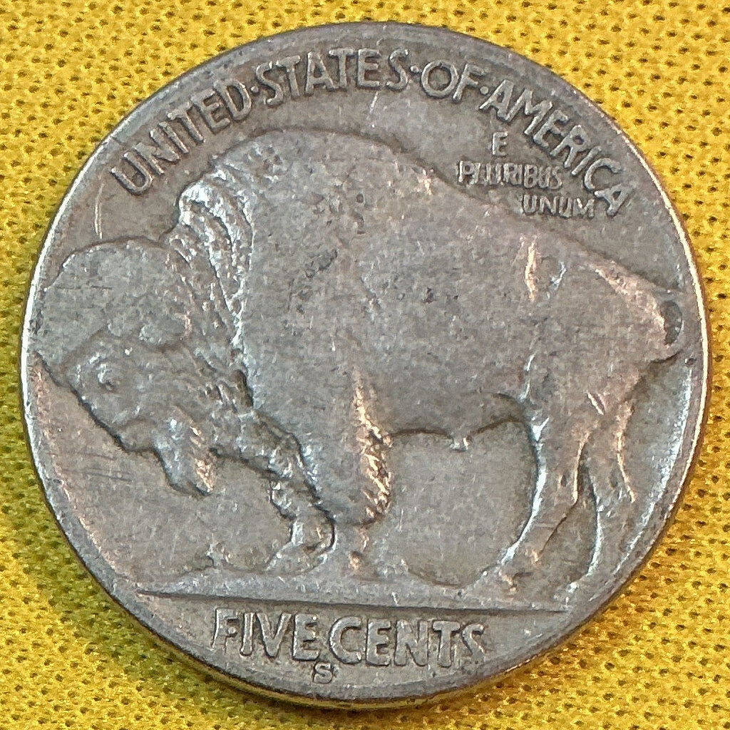 1928-S Buffalo Nickel, Very Good Circulated Coin, Store #NL1074