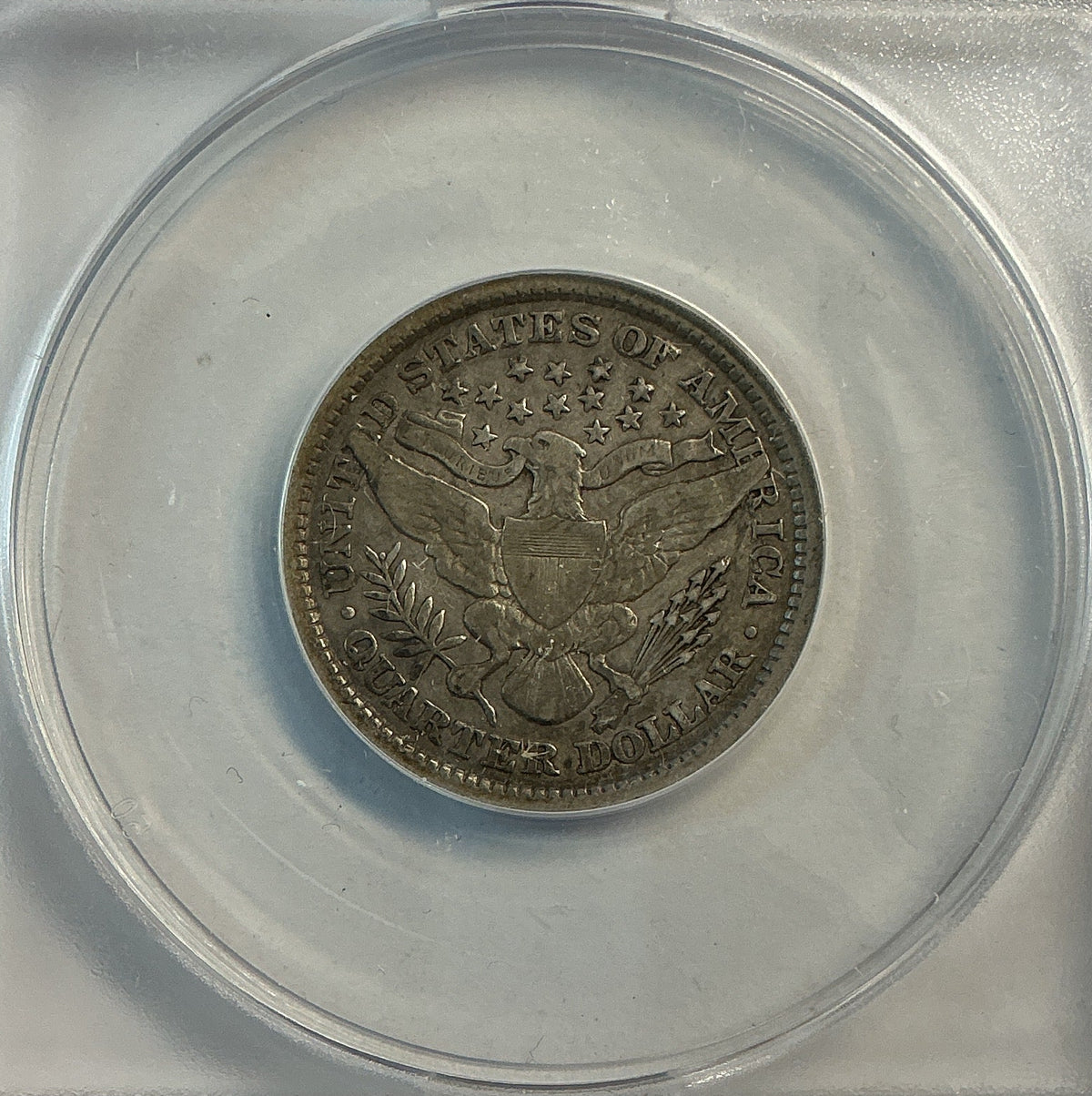 1898 Barber Quarter, ANACS Very Fine 20. Store #QR1495