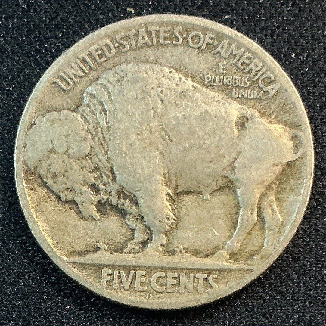 1920-D Buffalo Nickel, Very Good+ Circulated Coin, Store #NL1014