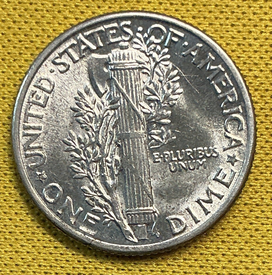 1939 Mercury Dime, GEM Brillant Uncirculated Coin, Store #DE0664