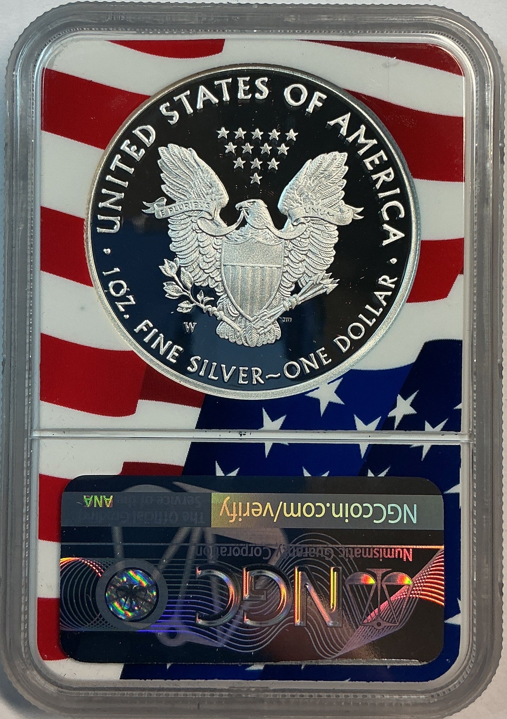 2020-W American Silver Eagle, NGC PF-70 Ultra Cameo, in BOX, Store# AE0372