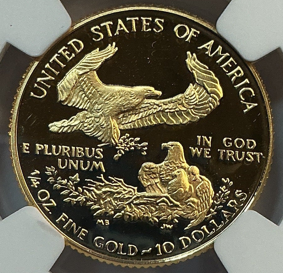 1988-P $10, Proof Gold American Eagle Coin, 1/4 OZT, NGC PF 69, Store #GMC274