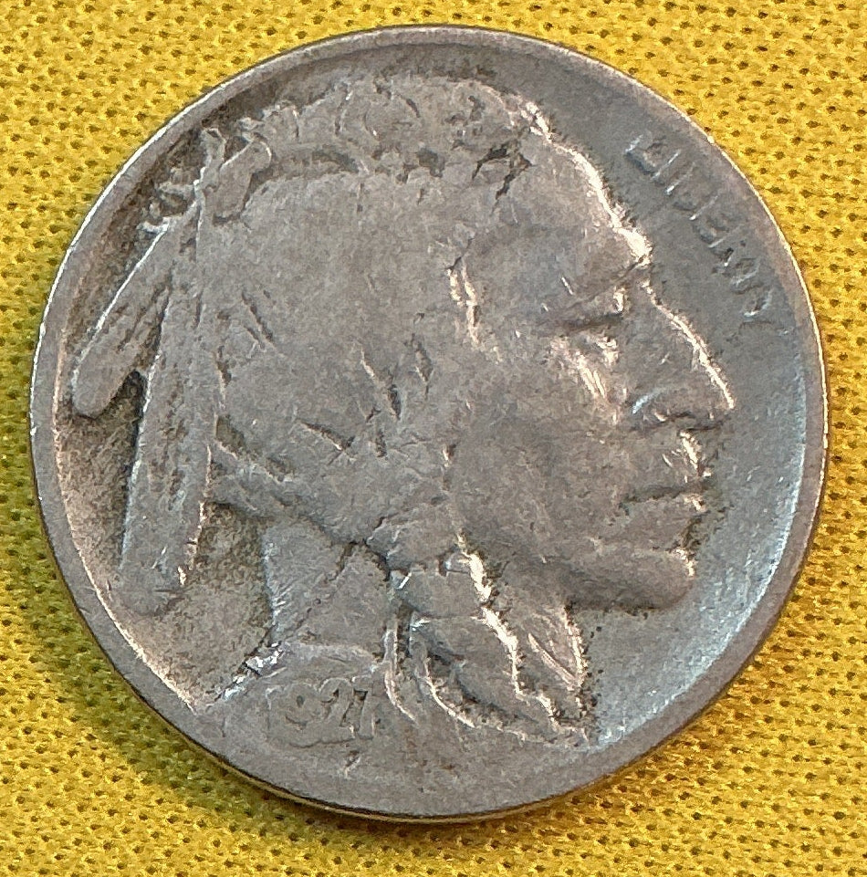 1927-S Buffalo Nickel, Fine Circulated Coin, Store #NL1070