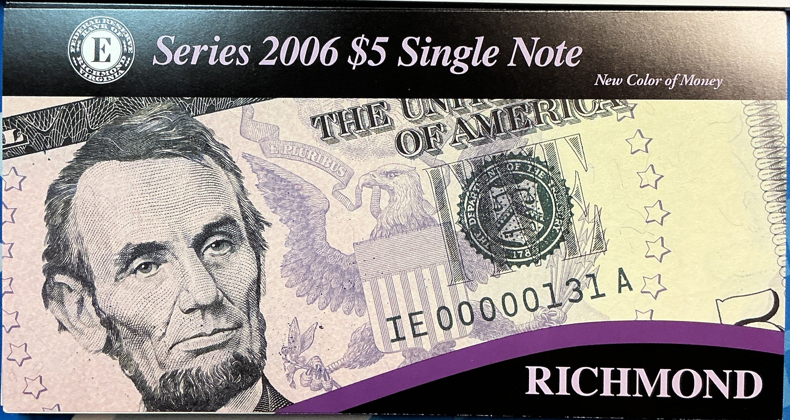 2006 Series $5 Single Notes,12 ea, F.R.N, 'LOW SERIAL NUMBERS', Store #FRN001