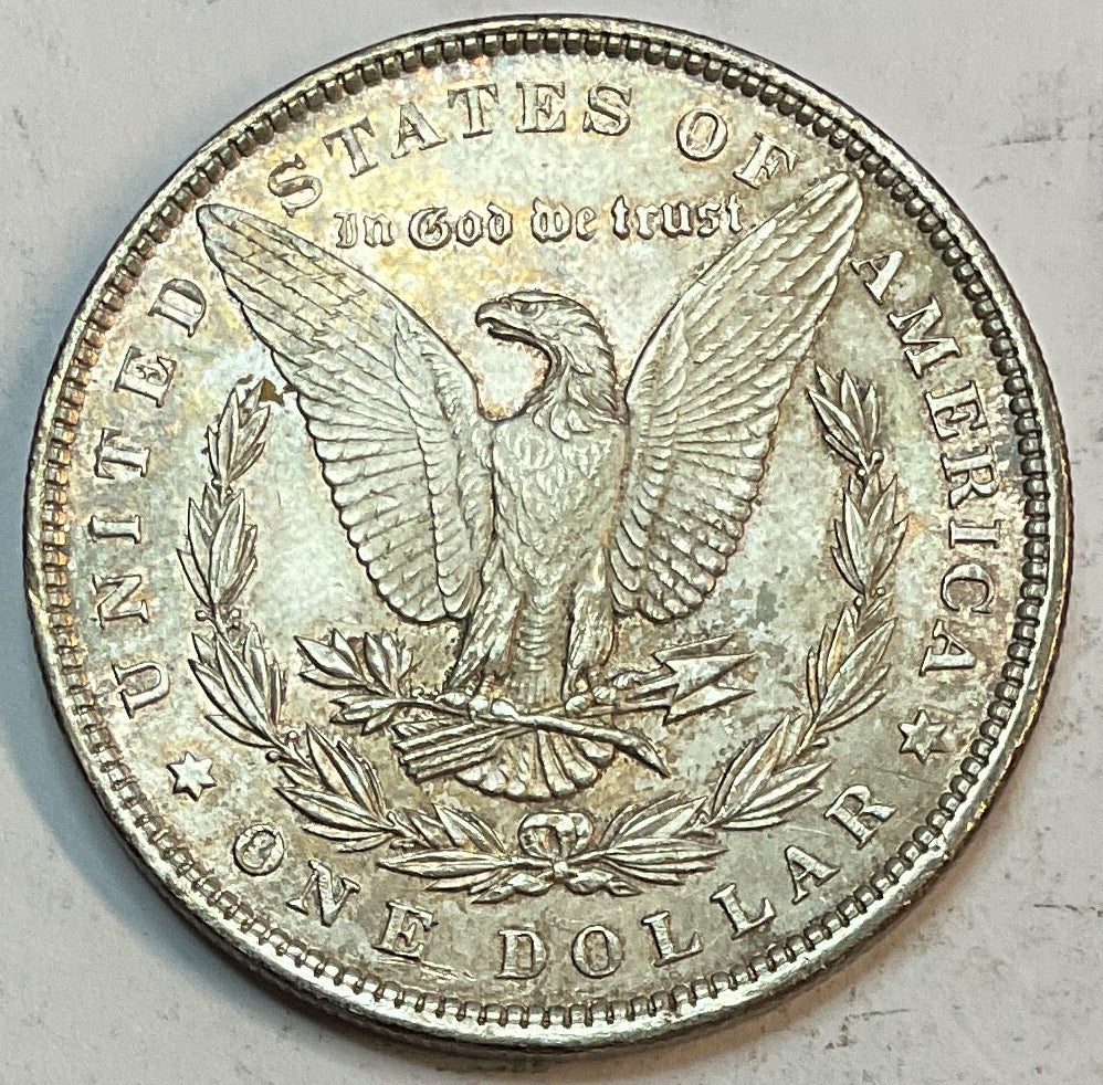 1897 Morgan Silver Dollar, Affordable Uncirculated Coin, Store #DR0913
