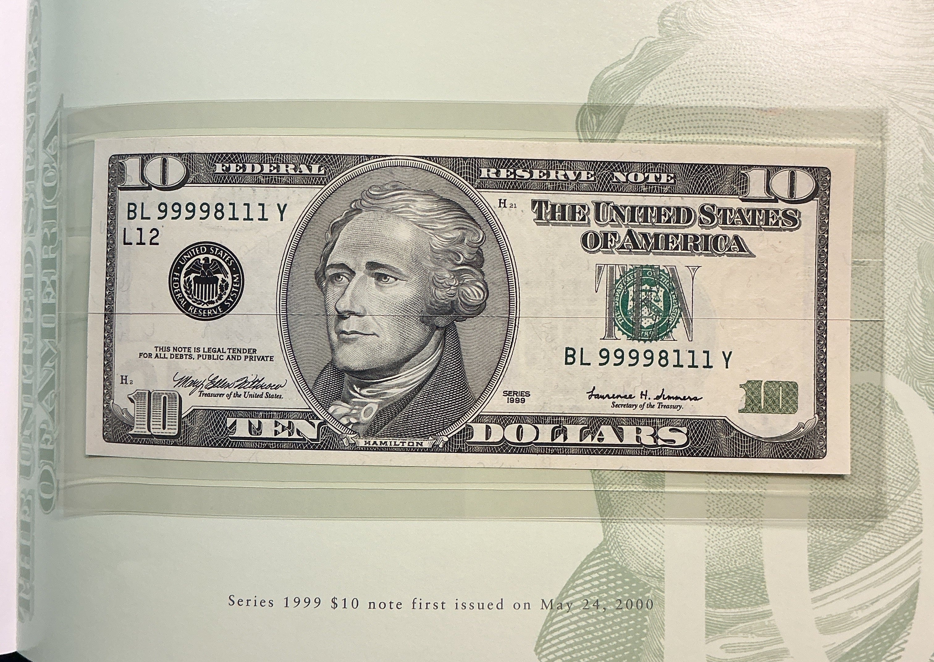 1995, 1999 Premium Federal Reserve Set Series 1995 & 1999, BEP, #FRN011