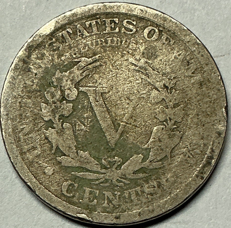 1898 Liberty Nickel, Good Circulated, Coin, Store #NL1387