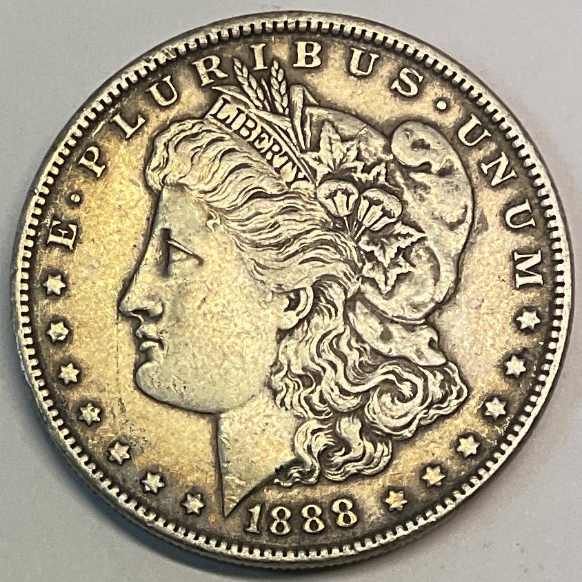 1888 Morgan Dollar, Very Fine+ Circulated Coin, Store #DR0896