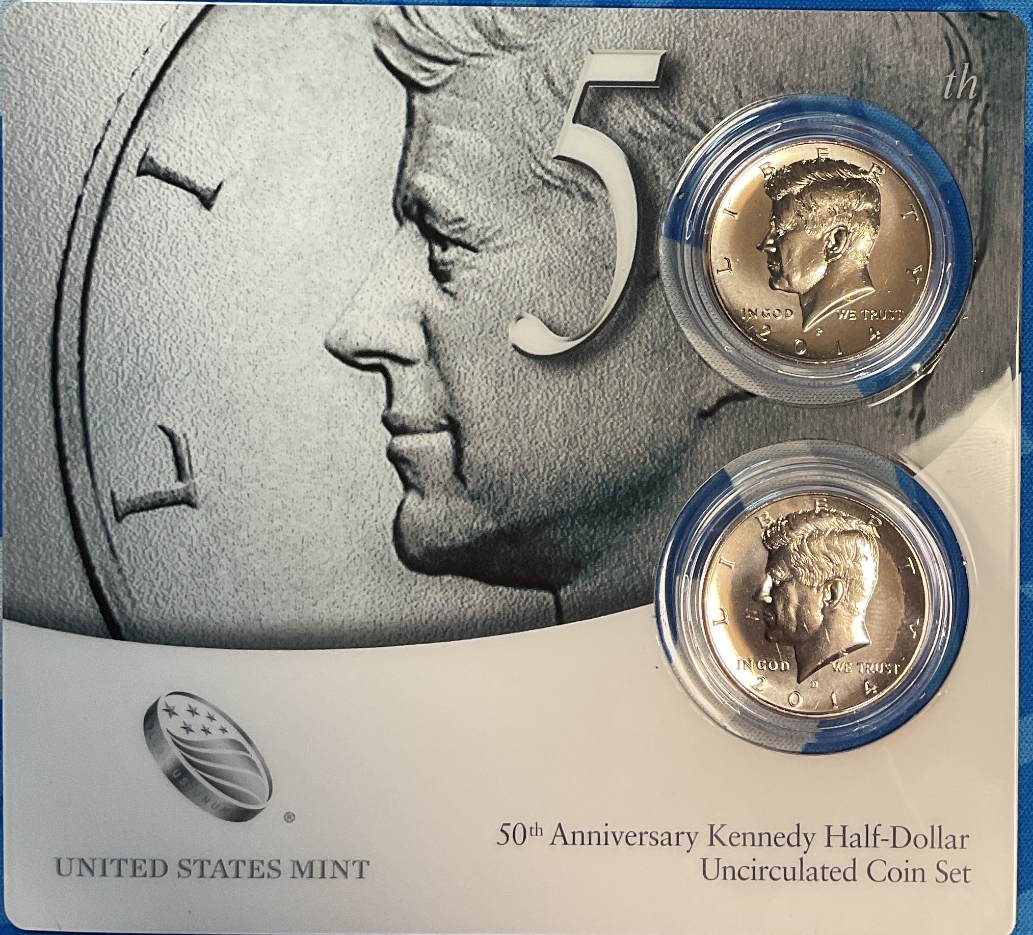 2014 50th Anniversary Kennedy Half-Dollar Uncirculated Coin Set