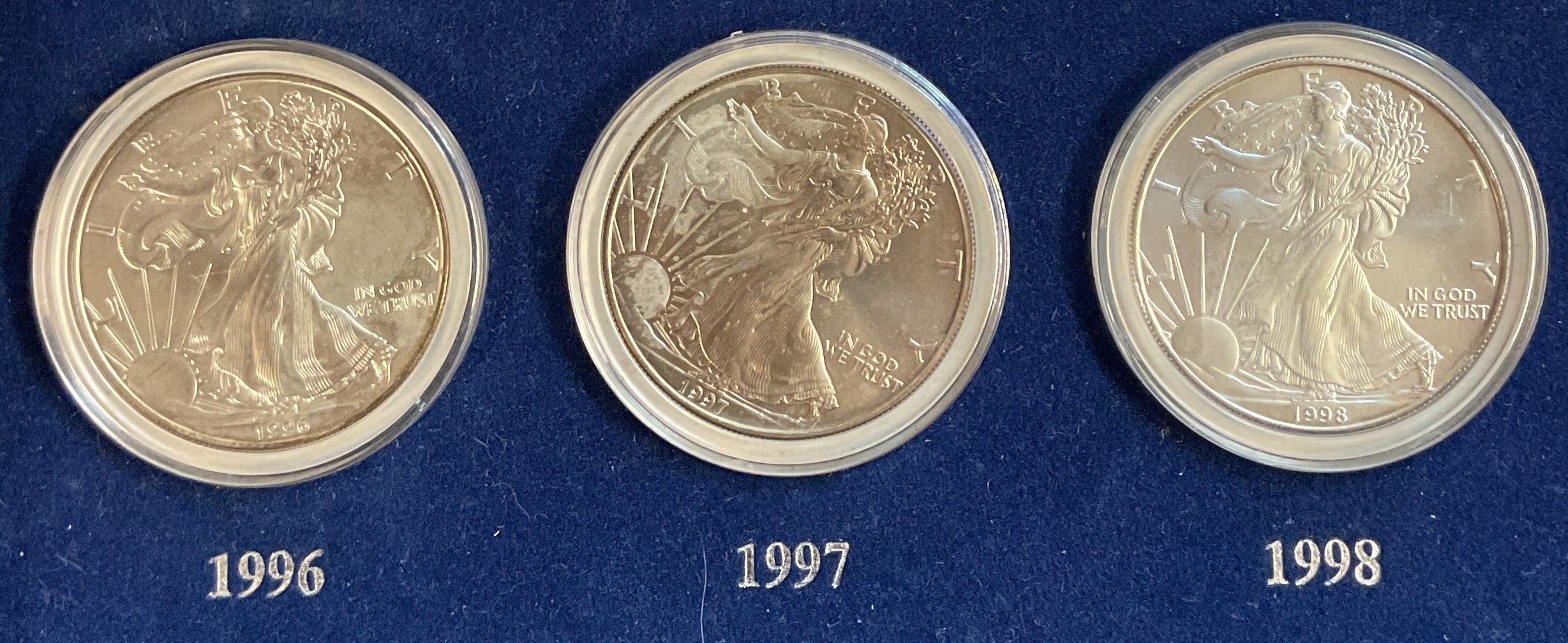 1986-2000 American Eagle Silver Dollar Collection, 15 Coins! Store# AE001