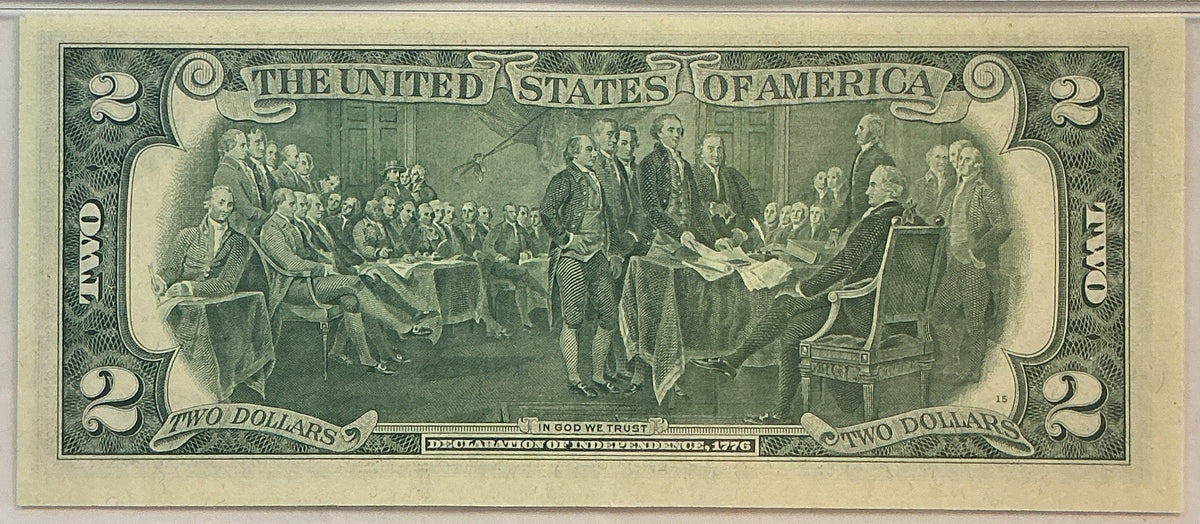 1976 $2 Federal Reserve Bank Note, PMG GEM UNC-65, GFRB089