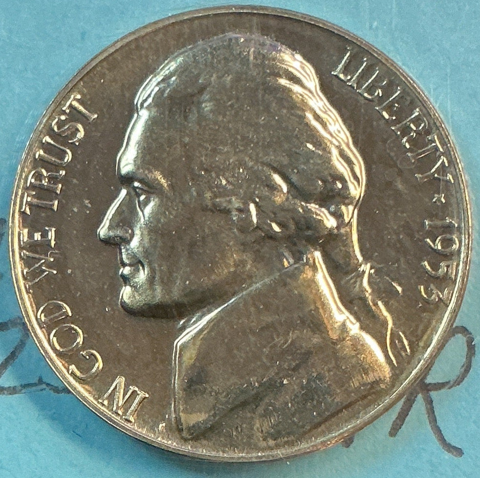 1953 Jefferson Nickel, Proof Uncirculated Coin Store Sale #NL0521