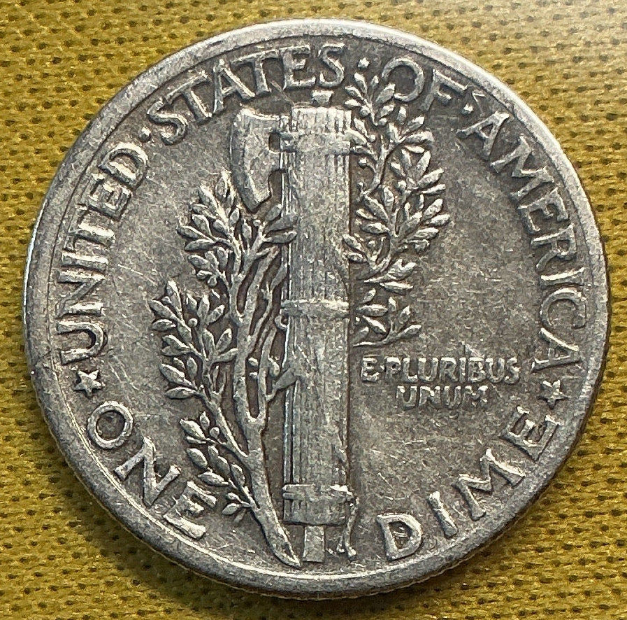 1935 Mercury Dime, Fine Circulated Coin, Store #DE0629
