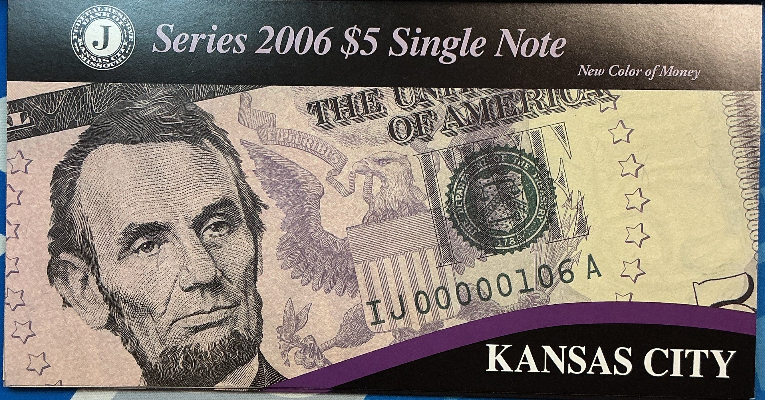 2006 Series $5 Single Notes,12 ea, F.R.N, 'LOW SERIAL NUMBERS', Store #FRN001