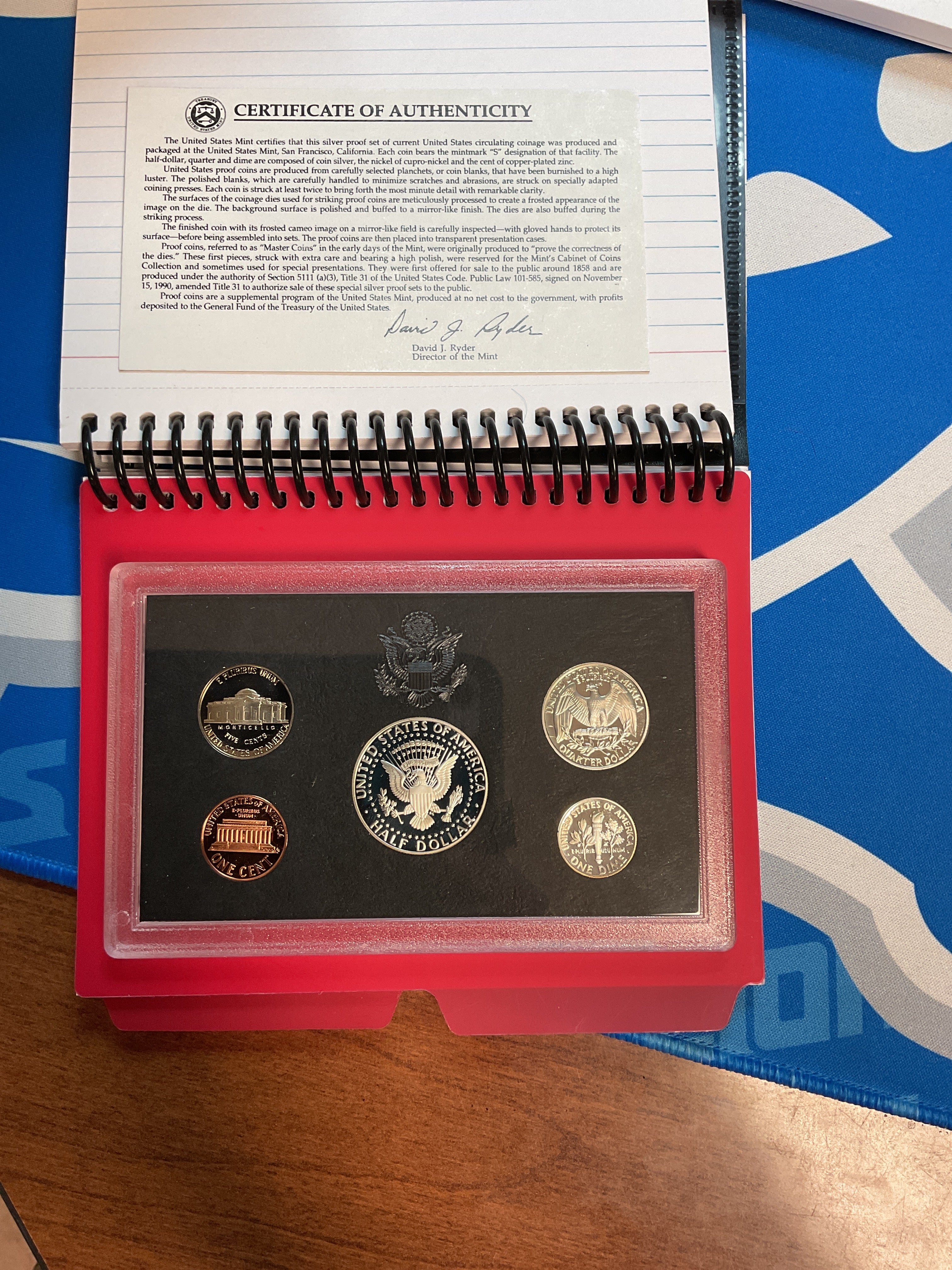 1993 United States Mint Silver Proof Set w/C.O.A.