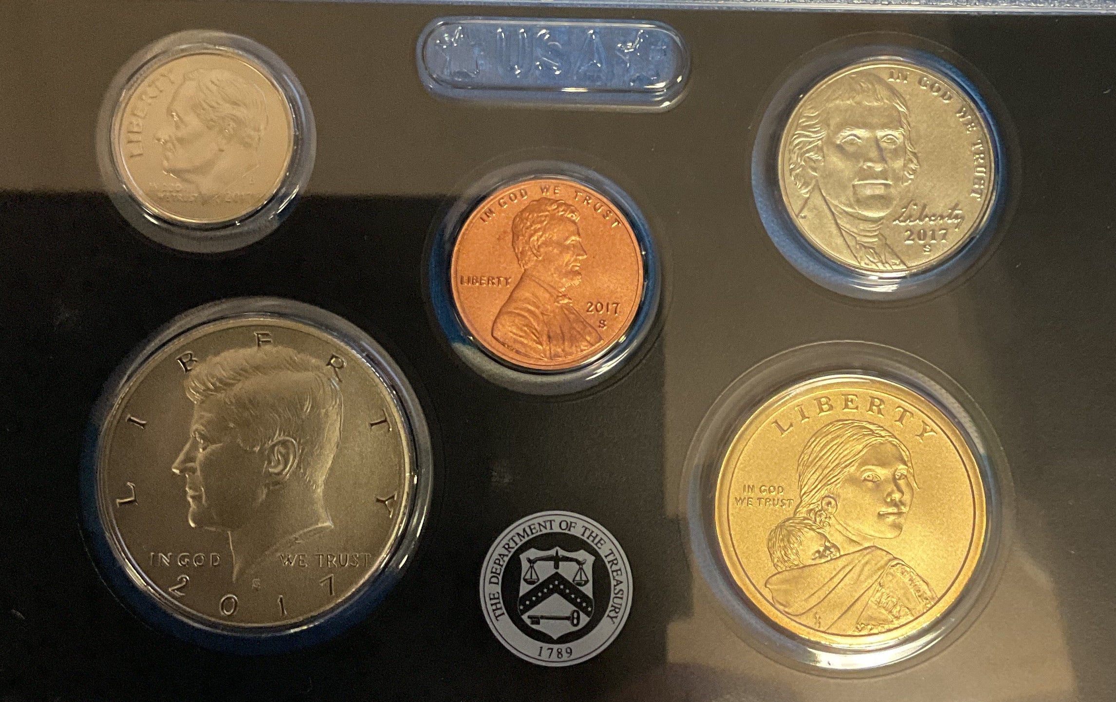 2017 Proof Set, Enhanced Proof Set, Encased in Original Government Packaging, #PT041