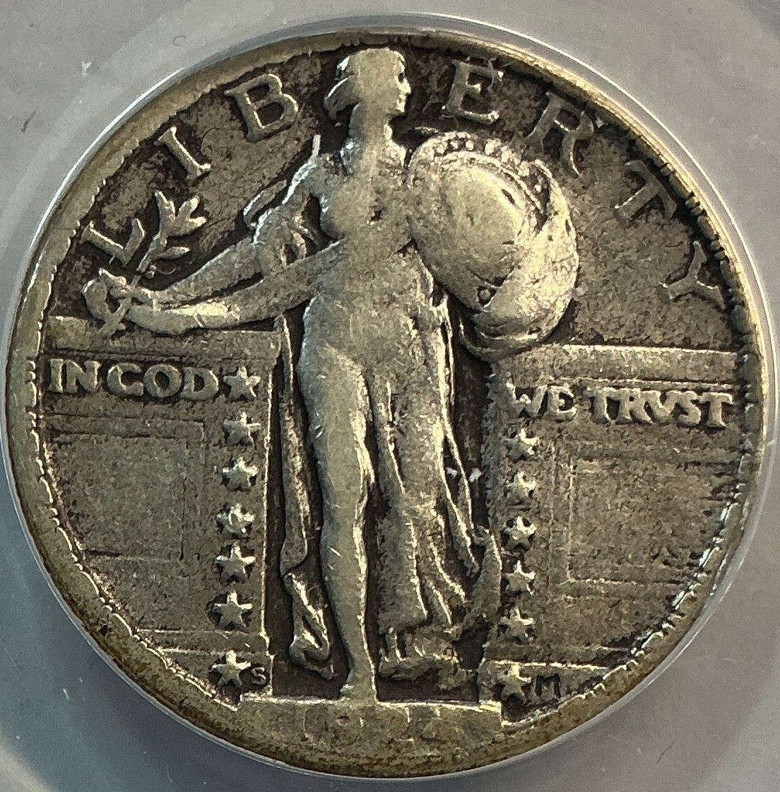 1924-S Standing Liberty Quarter, ANACS F-12, Store #QR1621