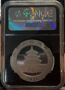 .999 Silver, 1 Troy Ounce, 2016 China S10Y, Panda, NGC MS-70, Store