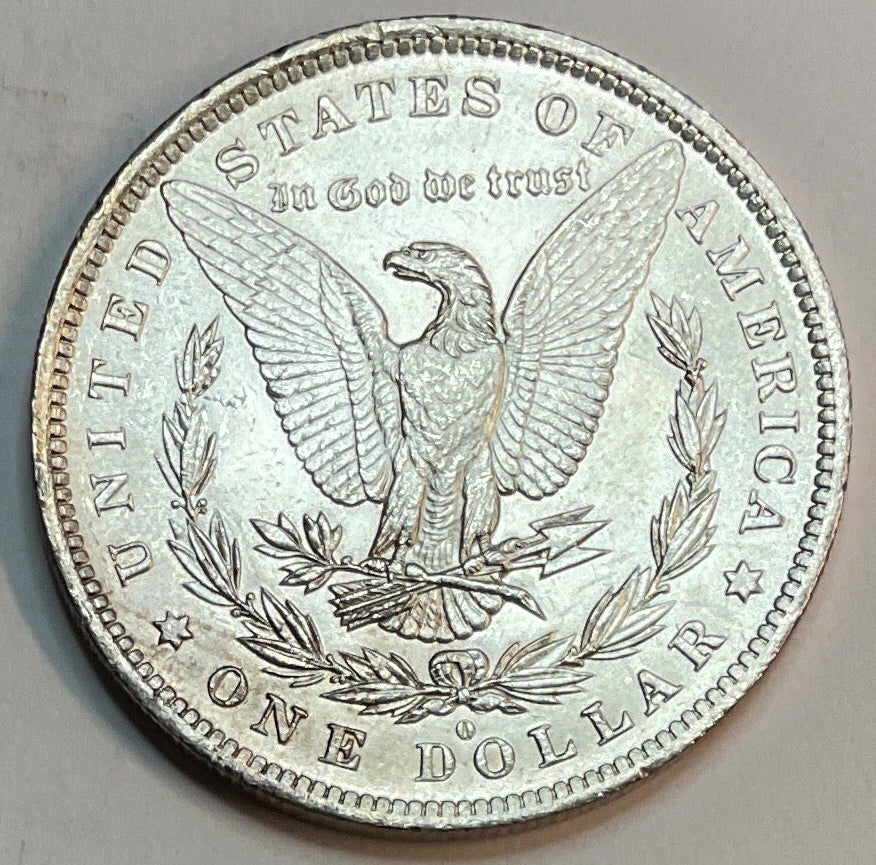 1884-O Morgan Dollar, Uncirculated, Mint State Coin, Store #DR0933