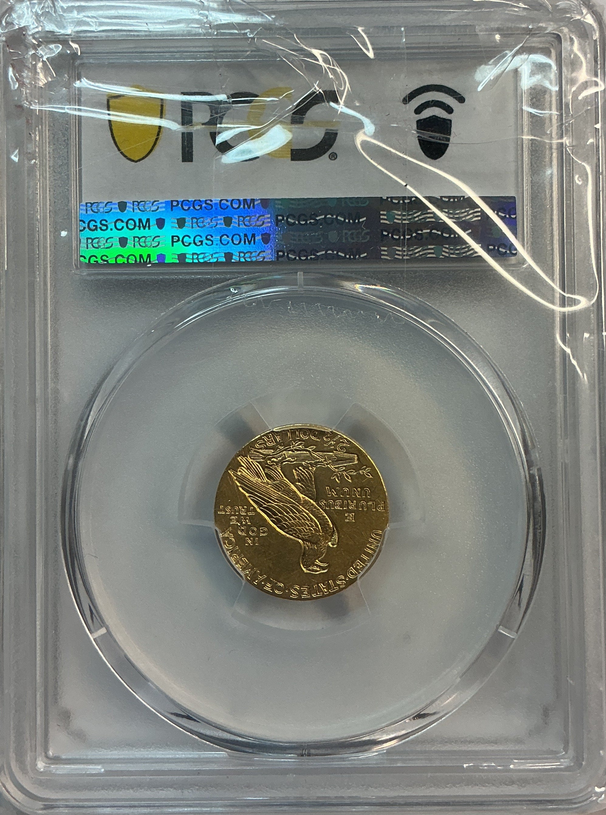 1911 $2.50 Quarter Gold Eagle, Indian Head, PCGS AU-55, Store #G0131.
