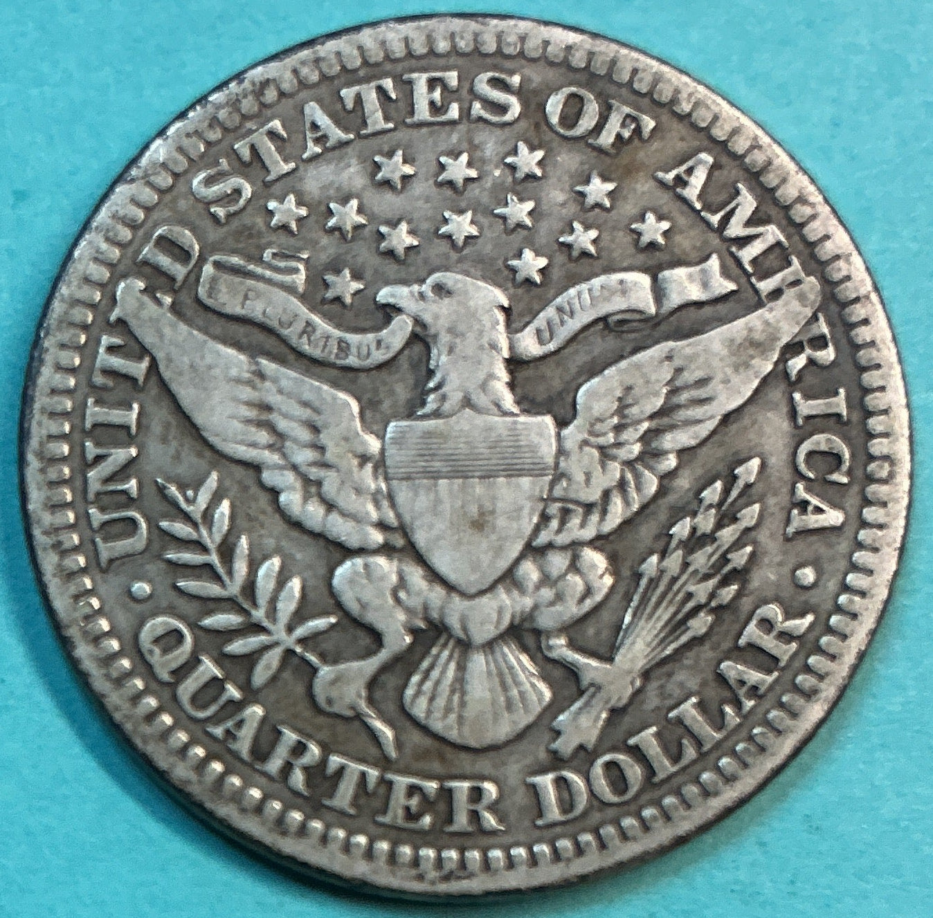 1911 Barber Quarter., Very Good Circulated Details., Store#QR1308