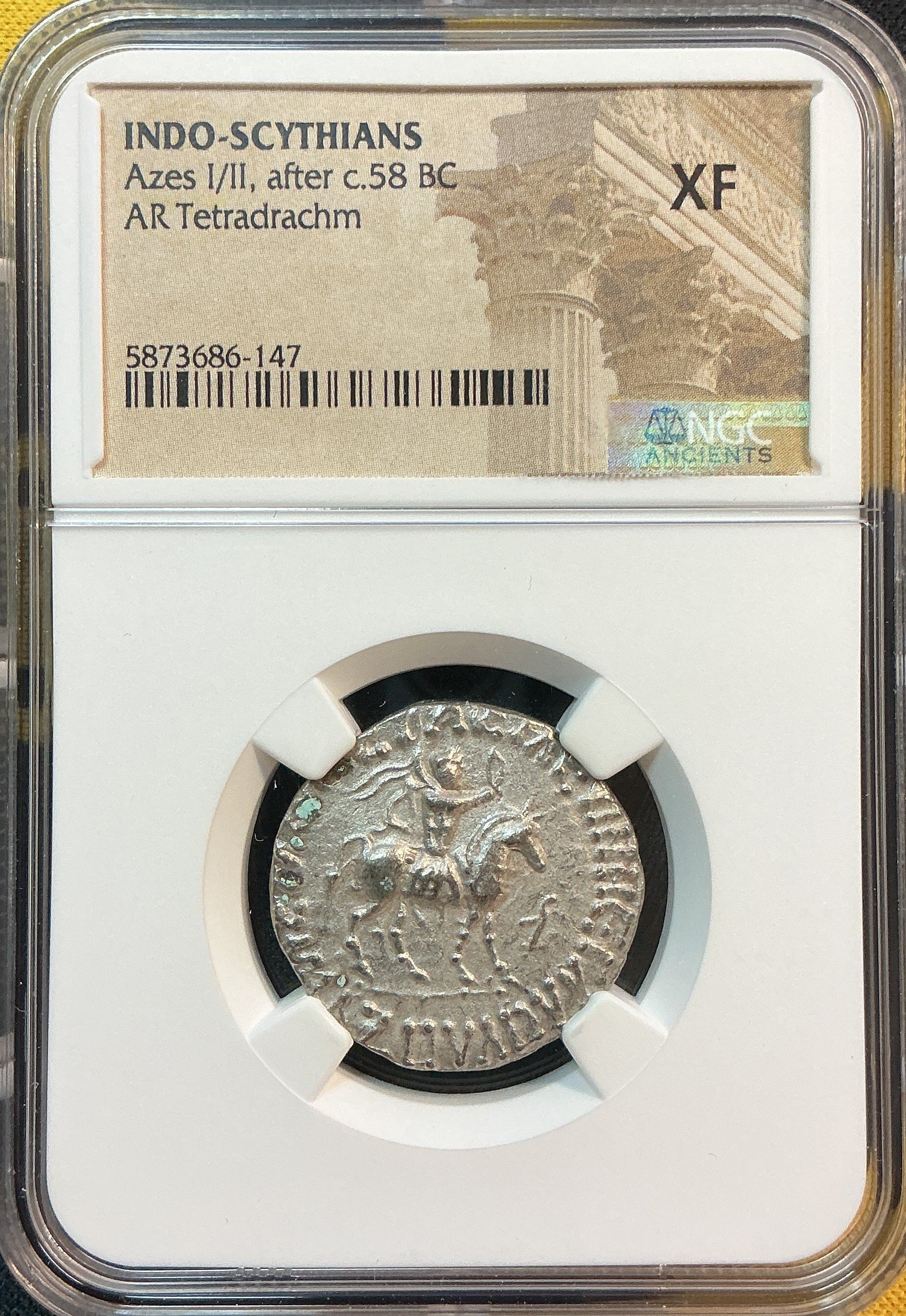 Ancient Coinage, XF, Indo-Scythians, Anes I/II, after c.58 BC, Store #AT0041