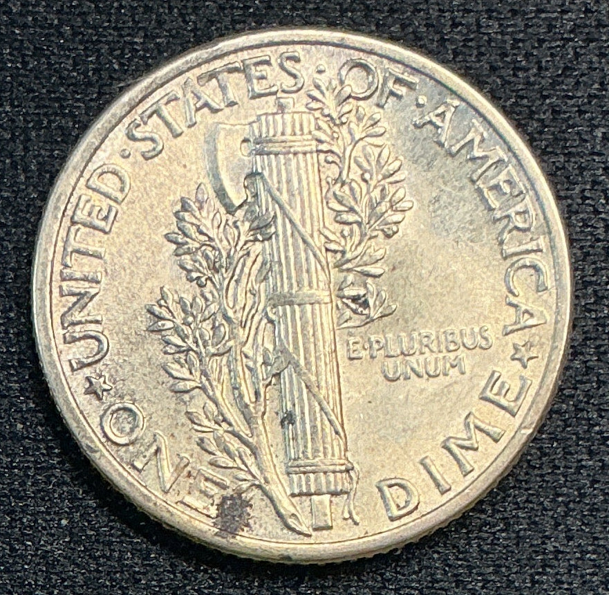 1939 Mercury Dime, Mint State Uncirculated Coin, Store #DE0659