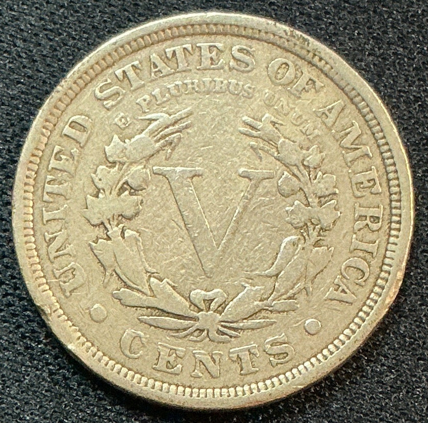 1907 Liberty Nickel, Very Good Circulated Coin, Store #NL901