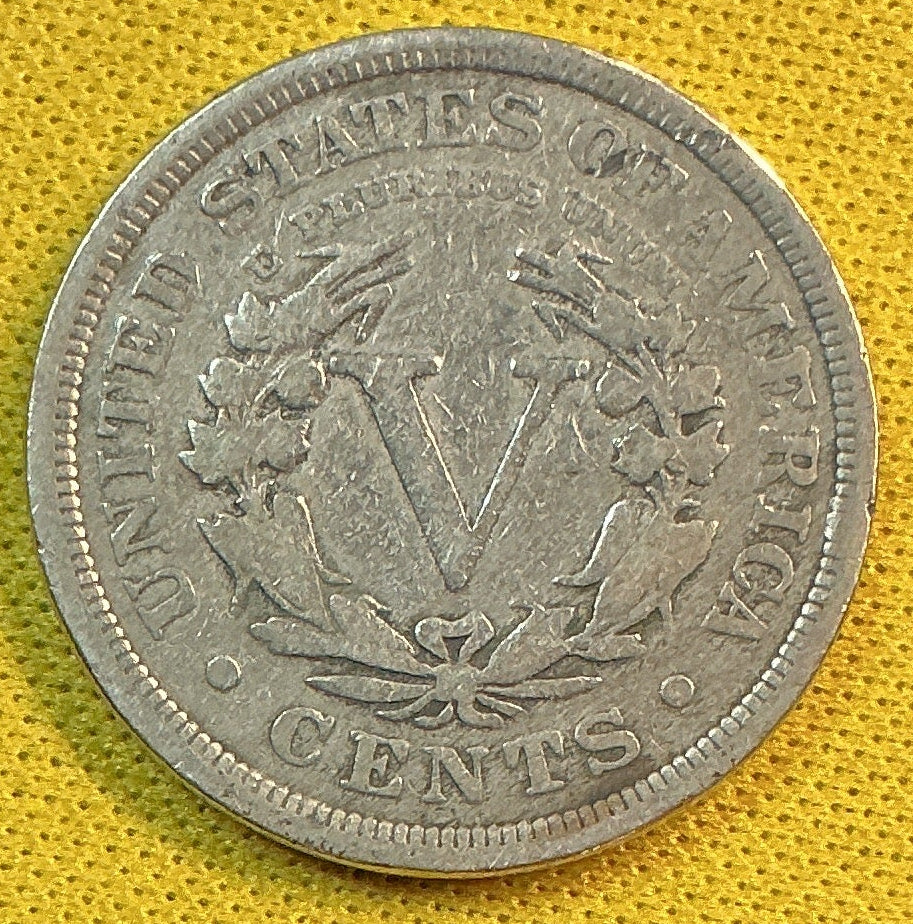 1909 Liberty Nickel, Very Good Circulated Coin, Store #NL906