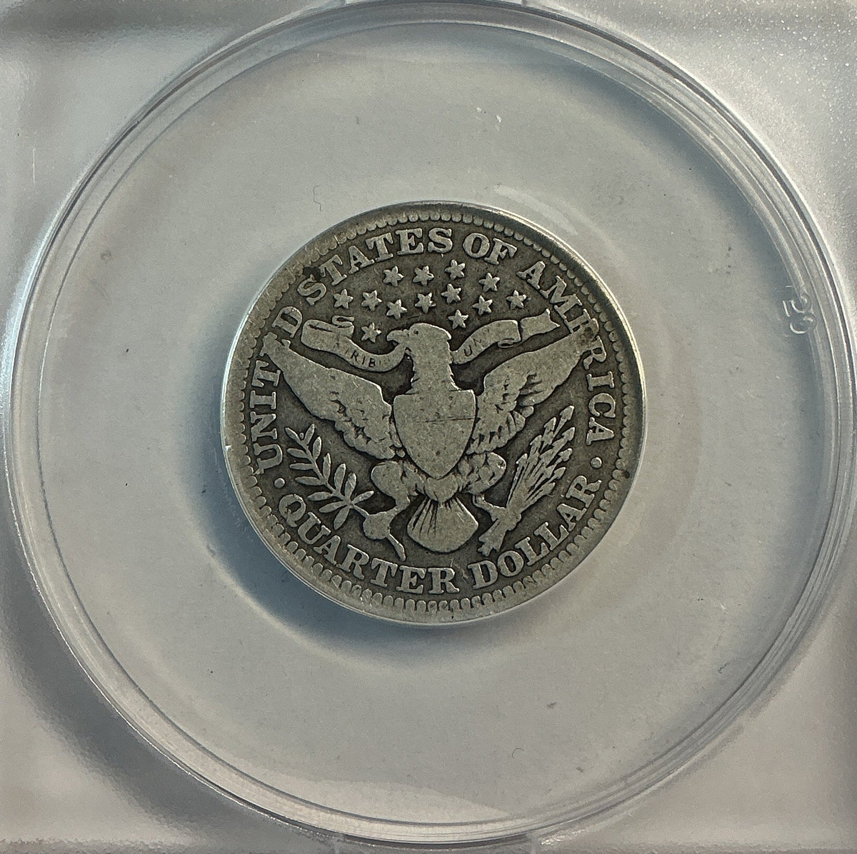 1914 Barber Quarter, ANACS Good 6. Store #QR1535
