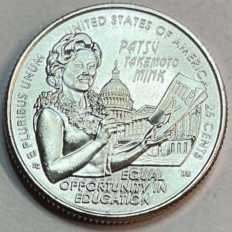 2024-D Hon. Patsy Takemoto Mink, Washington Quarter, American Women Collection 2022-2025