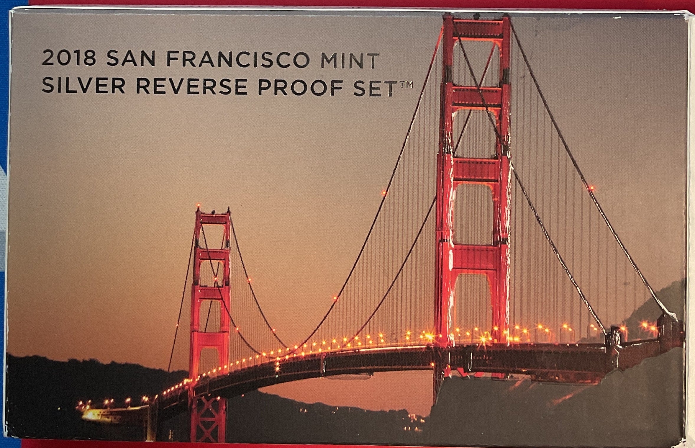 2018 San Francisco Mint Silver Reverse Proof Set w/C.O.A.