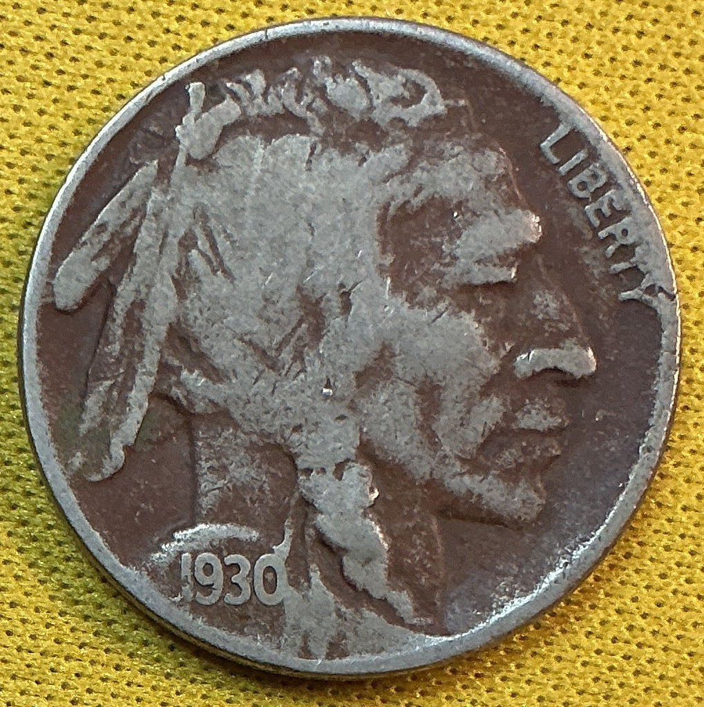 1930-S Buffalo Nickel, Very Good Circulated Coin, Store #NL1092