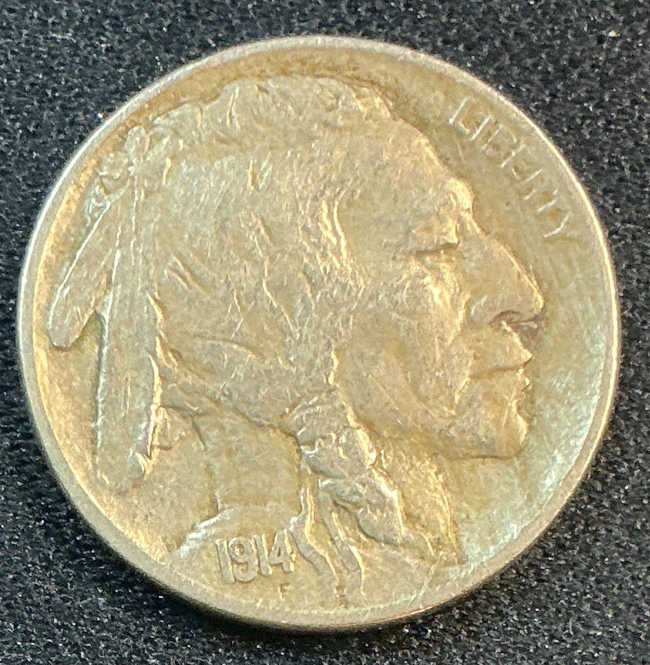 1914 Buffalo Nickel, Extra Fine Circulated Coin, Store #NL949