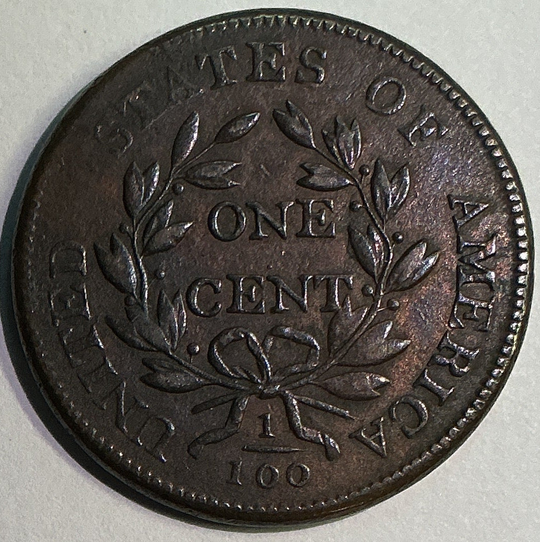 1807 Draped Bust Large Cent, About Uncirculated Coin, Store #CT1244