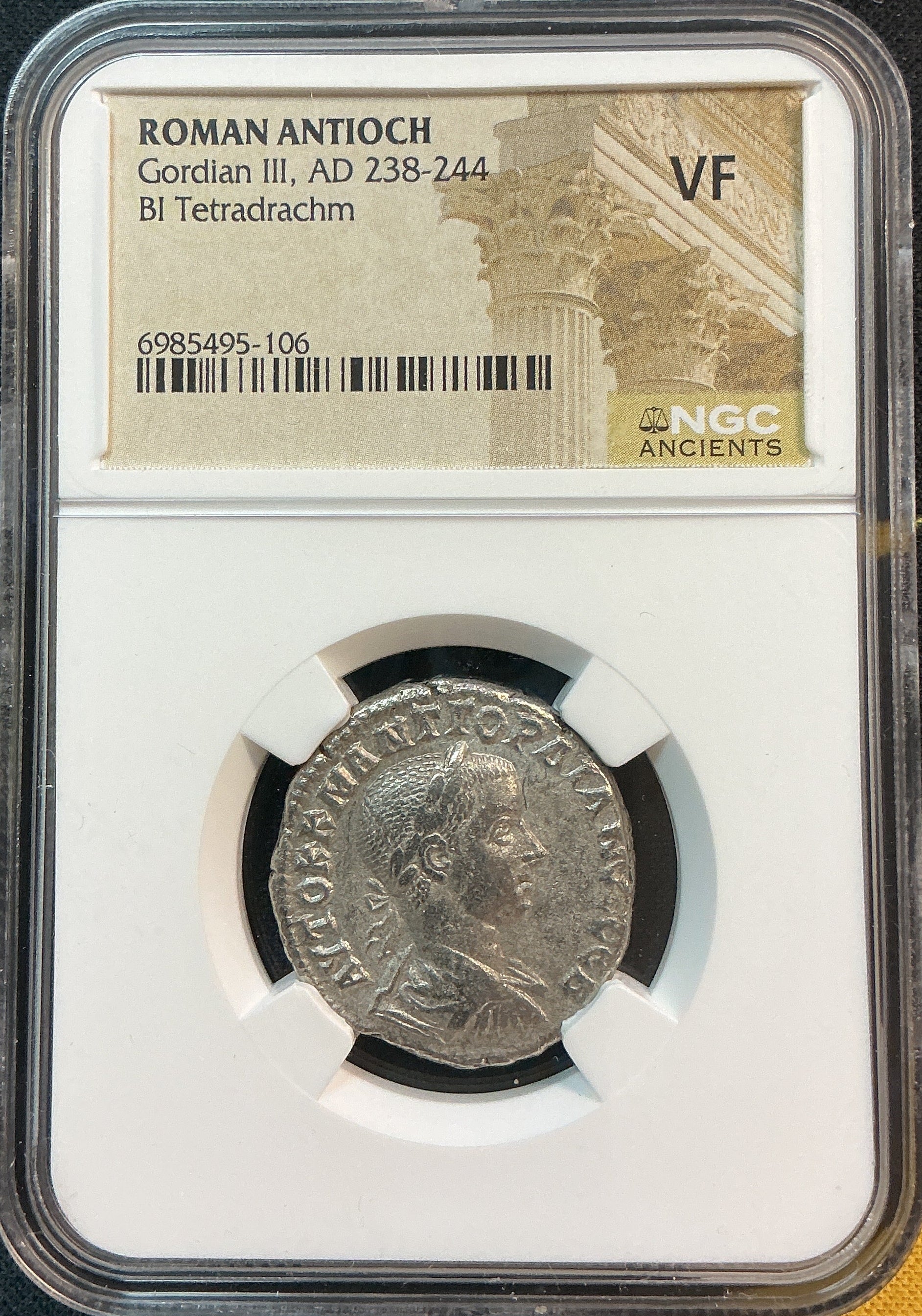 Ancient Coinage, VF, Roman Antioch, Gordian III, AD 238-244, Store #AT0035