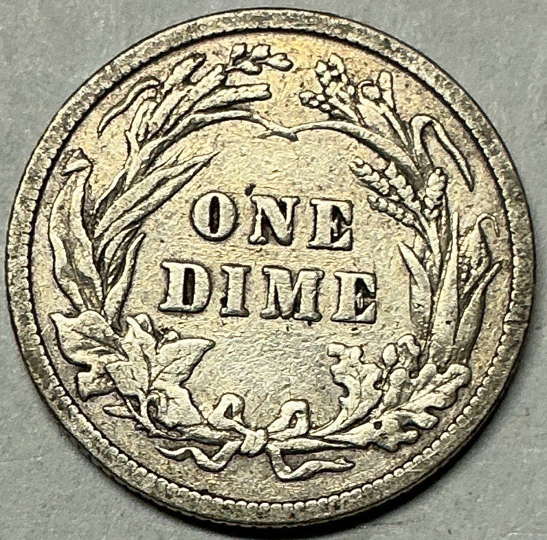 1900 Barber Dime, Very Fine+ Circulated Coin, Store #DE918