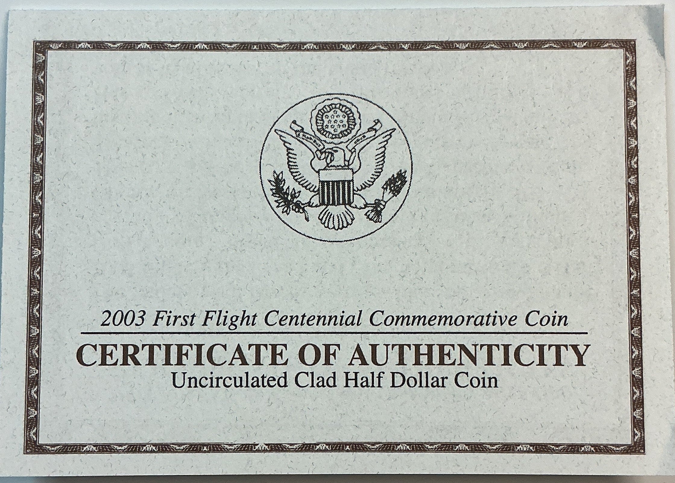 2003 US Mint, First Flight Centennial Commemorative Coin Program Store #GMC230