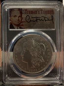 .999 silver, 1 Troy Ounce, 2023 Fiji Privy Morgan Ag, PCGS MS-70, Store