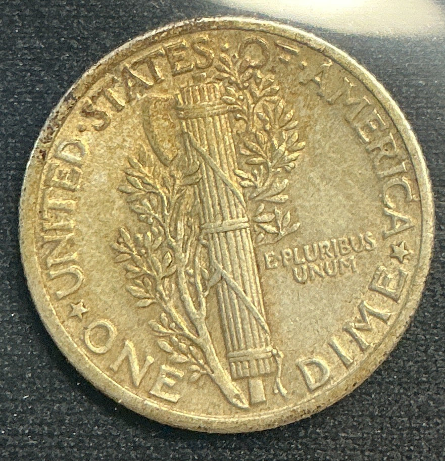 1936 Mercury Dime, About Uncirculated Coin, Store #DE0637