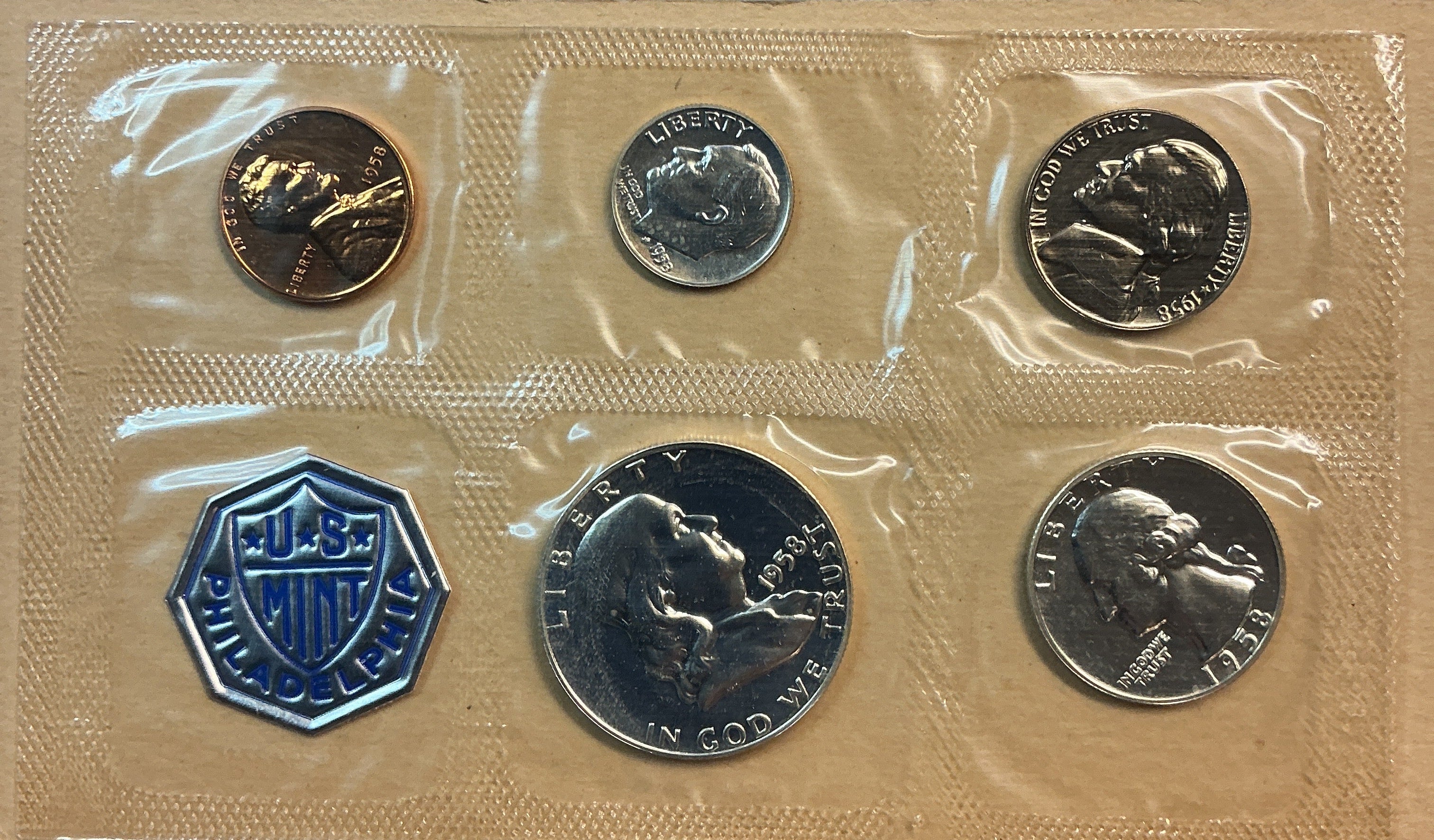 1958 United States Uncirculated 5-Coin Proof Set