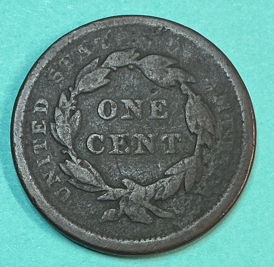 1842 Braided Hair Large Cent, Poor Circulated Coin, Store #CT1520