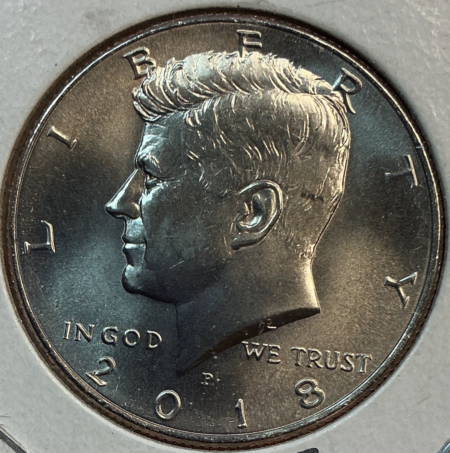 2018-P Kennedy Half Dollar. Modern Half. Gem UN-Circulated. Store #HR1855