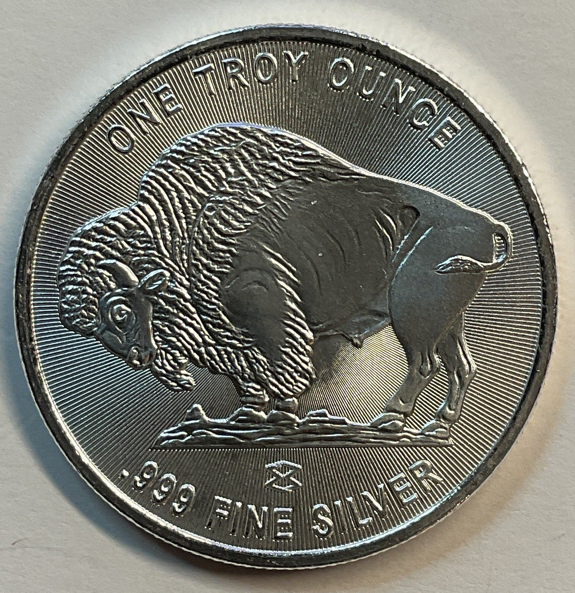 999 silver, 1 Troy Ounce, Indian & Buffalo Silver Round Bullion, Stor